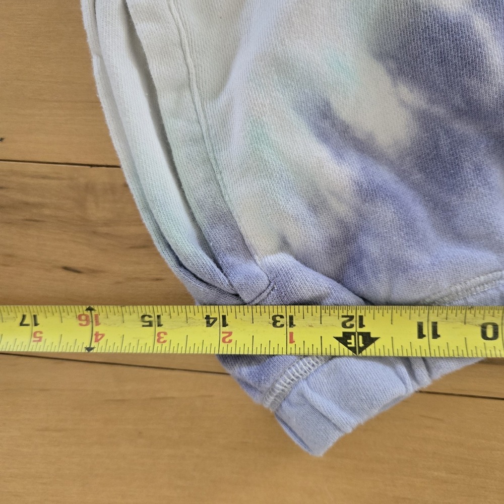 Sunburst Tie Dye Jogger Pant Sweatshirt Set Blue White Womens Small S - Picture 14 of 16